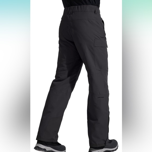 FREE SOLDIER Men's Waterproof Snow Insulated Pants Winter Skiing Snowboarding - Picture 2 of 11